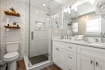 Master bathroom dual vanity 